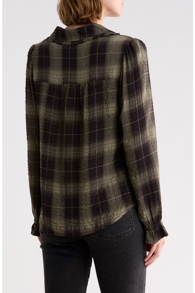 Rounded Collar Shirt, Alternate, color, HARRY GREEN