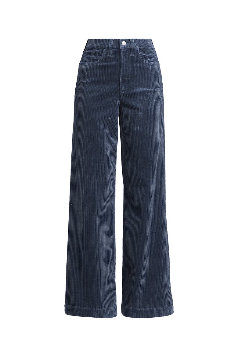 High Rise Wide Leg Corduroy Pants, Alternate, color, Dusty Indigo
