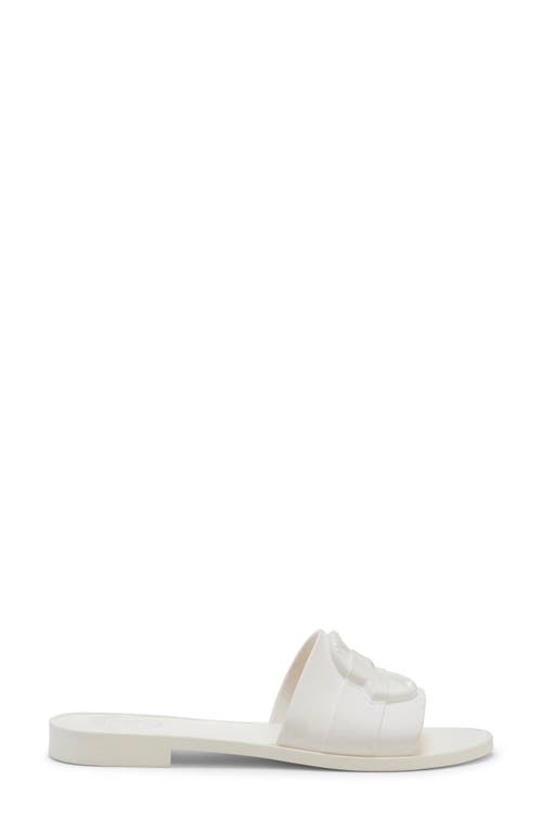 Shop Moncler Mon Slide Sandal In Gardenia