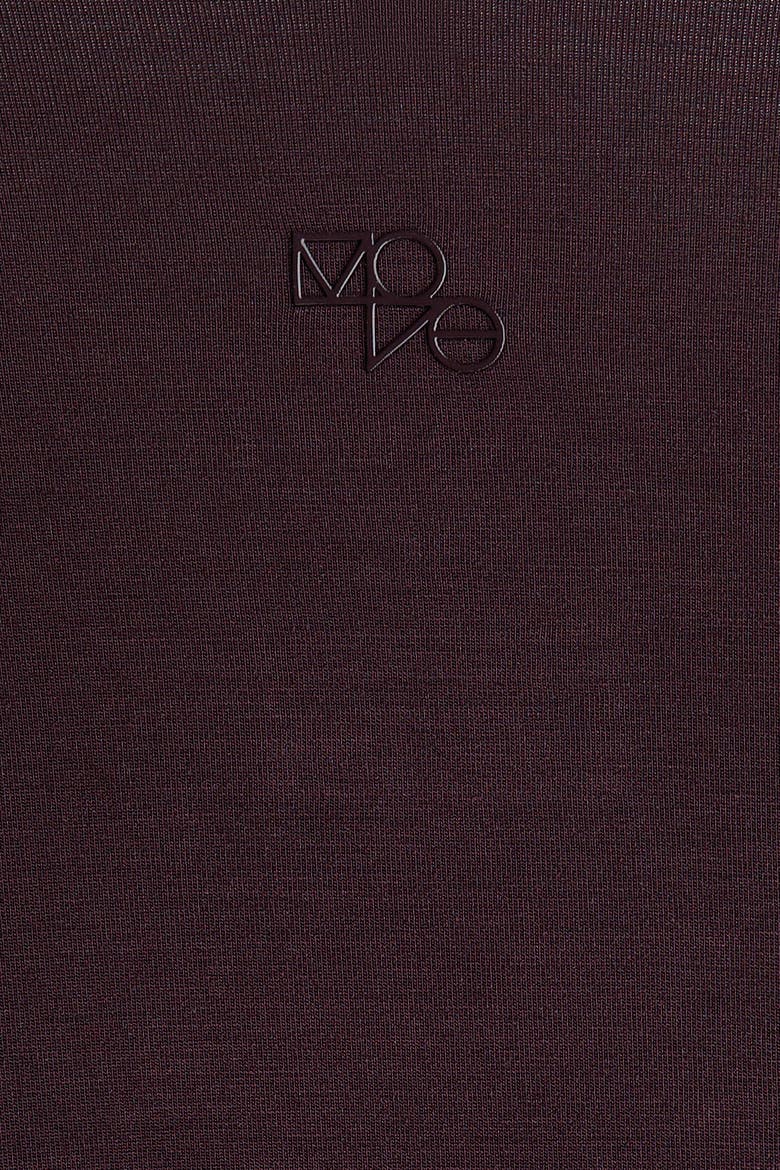 Sports Wrap Top In Modal, Alternate, color, Chocolate plum