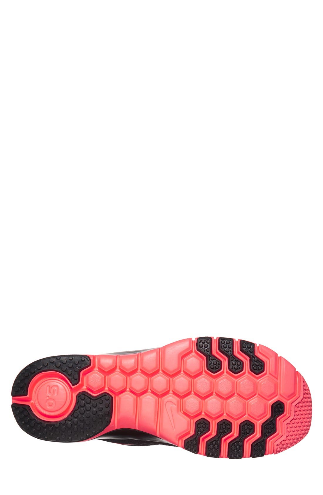 'Free 5.0 Trainer' Training Shoe, Alternate, color, BLACK/ HYPER PUNCH