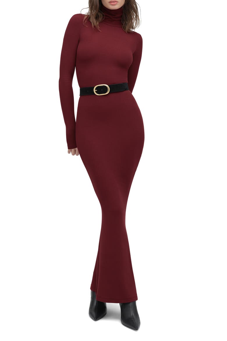 The Millie Long Sleeve Knit Dress, Main, color, VINO