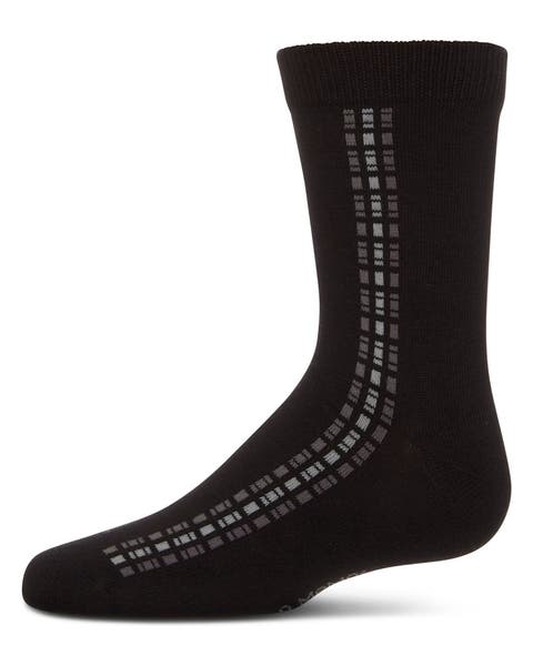 Vertical Dashed Line Crew Socks (Big Kid)