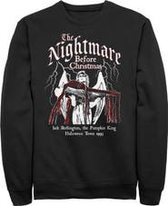 The Nightmare Before Christmas Mens The Nightmare Before Christmas Jack Skellington Halloween Town 1993 Sweatshirt