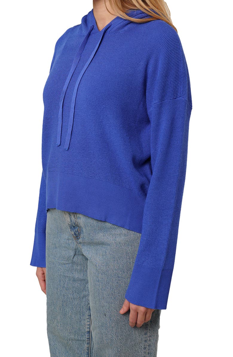 CYRUS Waffle Knit Hoodie, Alternate, color, Dazzling Blue