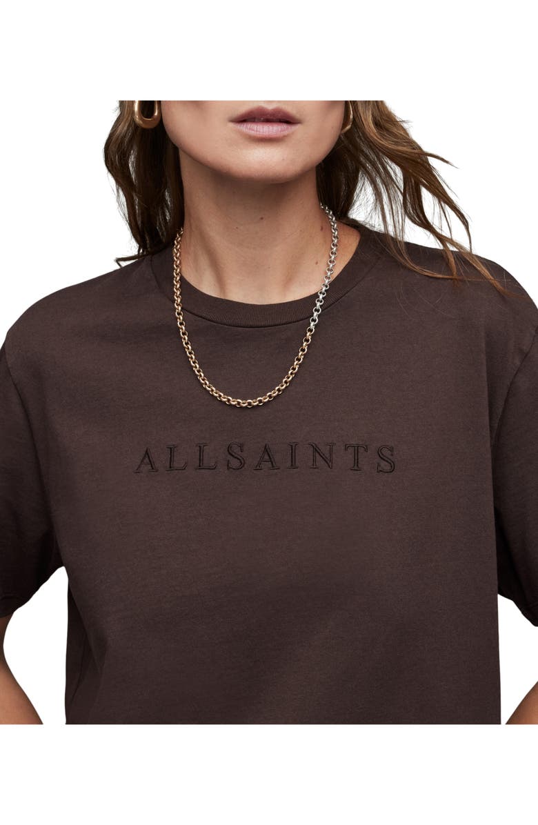 AllSaints Pippa Boyfriend Organic Cotton T-Shirt, Alternate, color, 