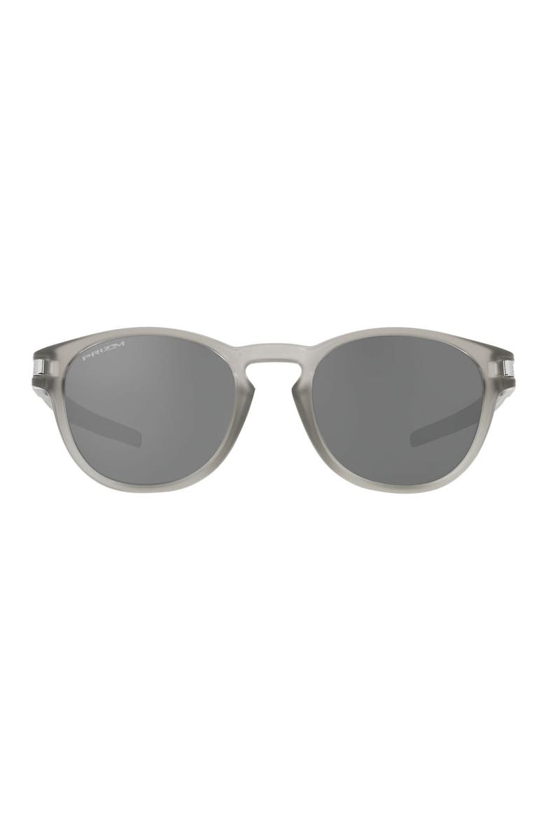 53mm Square Sunglasses, Main, color, MATTE GREY INK/ PRIZM BLACK