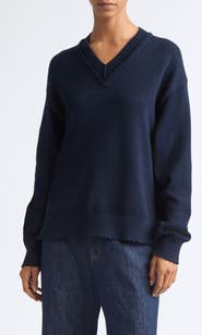 Helmut Lang Cotton V-Neck Sweater