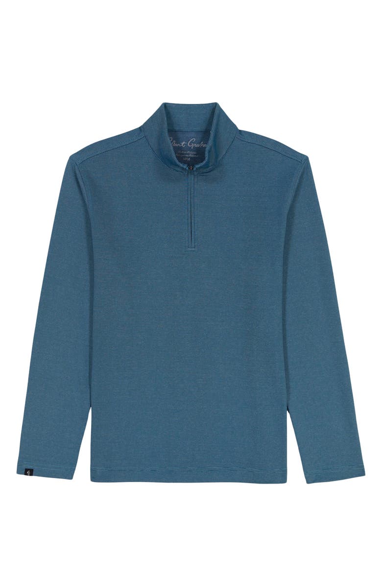 Robert Graham Troland Quarter Zip Top, Alternate, color, Blue Coral