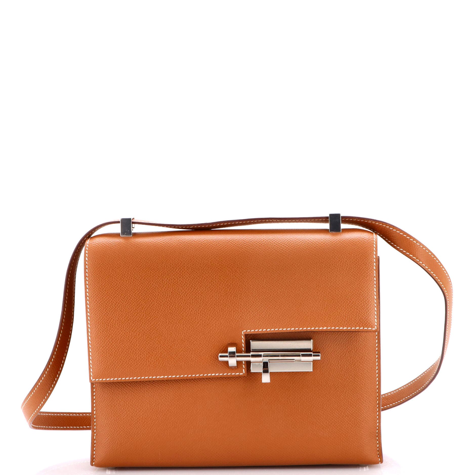 Pre-Owned Hermes Verrou Bag Epsom 21, Main, color, Gold