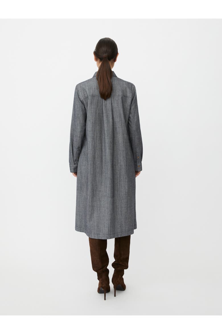 Noveline Long Sleeve Shirt Dress, Alternate, color, Dark Denim