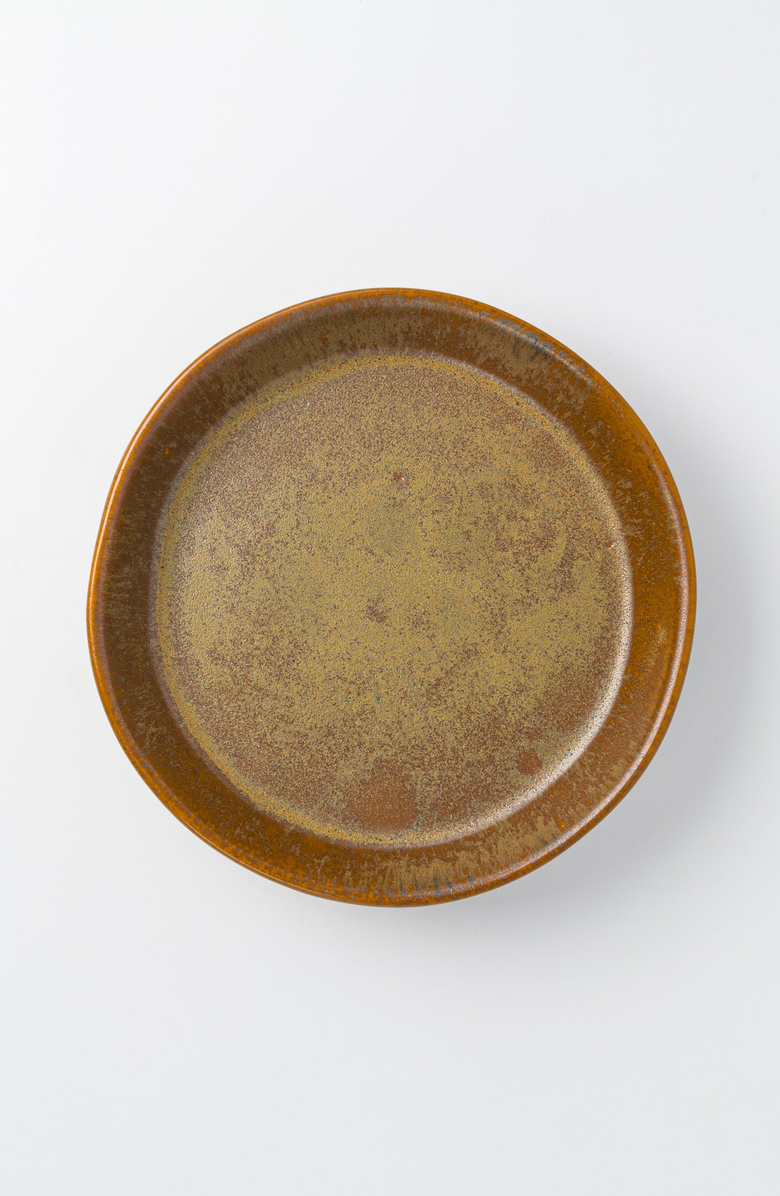 Haand Skali Coupe Salad Plate, Main, color, Burl / Individual