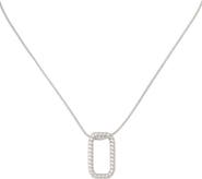 AllSaints Rope Hexagonal Pendant Necklace