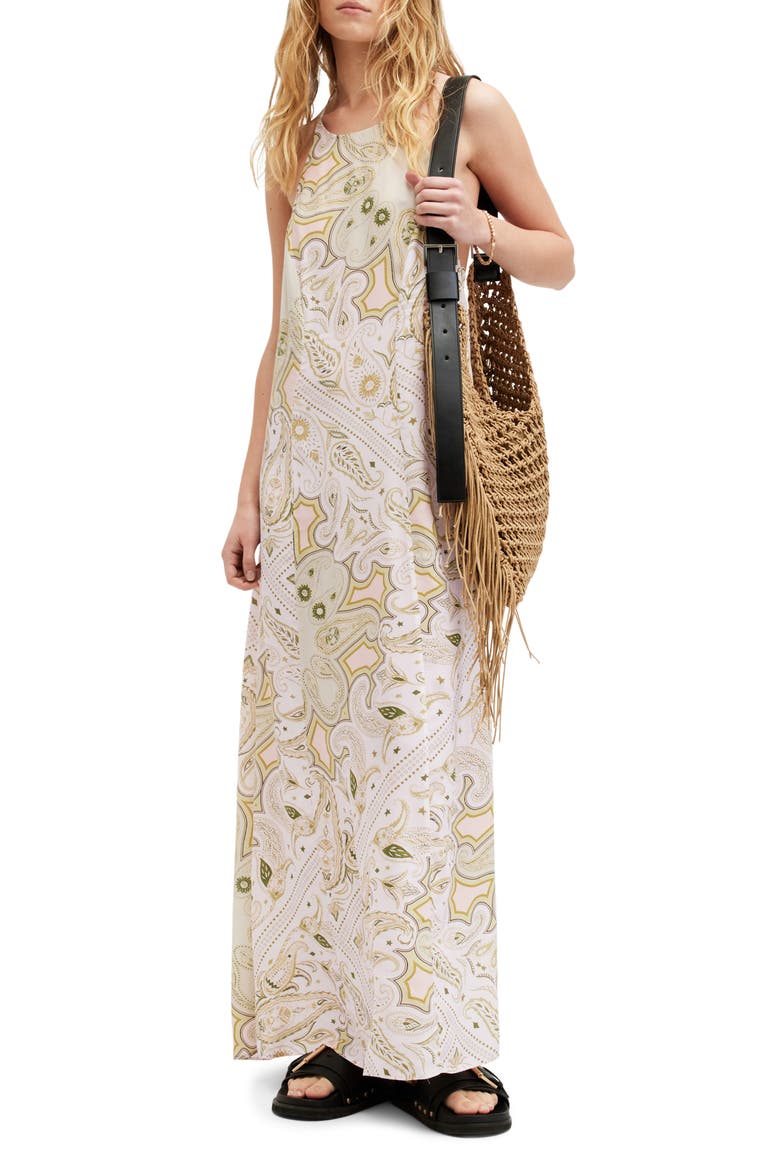 Sarah Avalon Halter Maxi Dress, Alternate, color, PISTACHIO GREEN