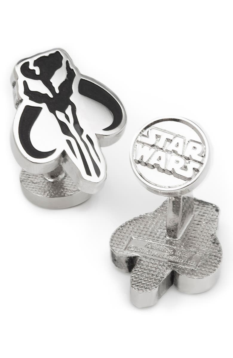 Cufflinks, Inc. Star Wars<sup>™</sup> - Mandalorian Cuff Links, Alternate, color, Silver