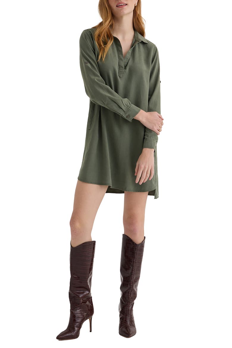 A-Line Shirtdress, Main, color, FERNWOOD