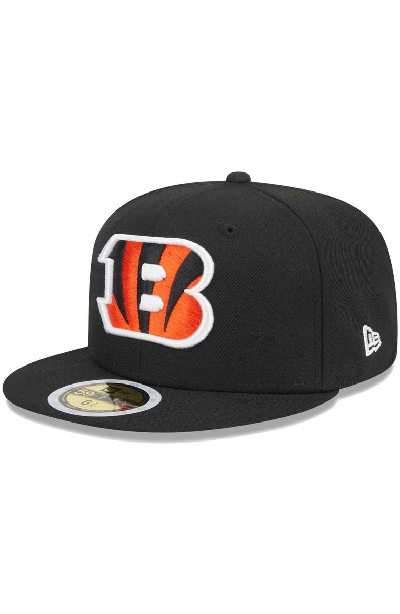New Era Youth New Era Black Cincinnati Bengals  Main 59FIFTY Fitted Hat, Main, color, Black