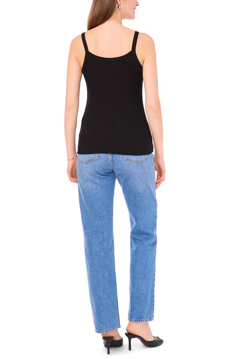 1.STATE Rib Jersey Scoop Neck Tank, Alternate, color, Rich Black