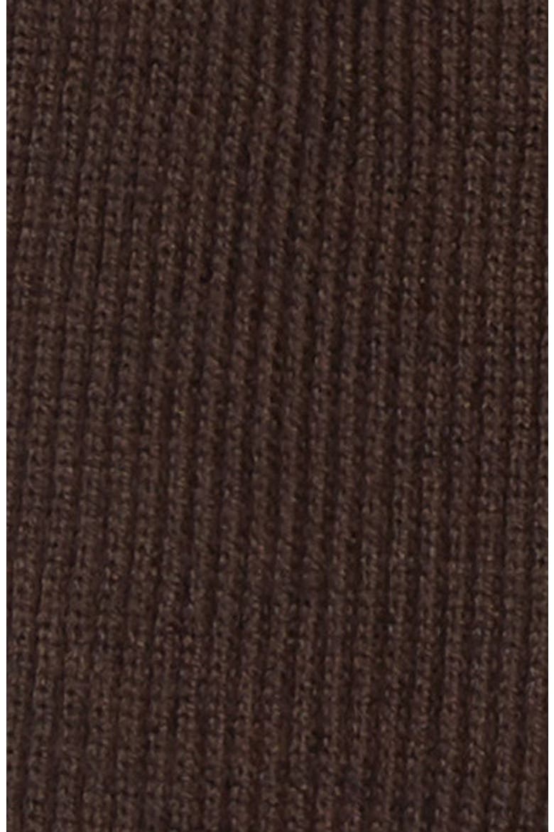 Nassau Merino Wool Scarf Dickey, Alternate, color, BROWN MELANGE