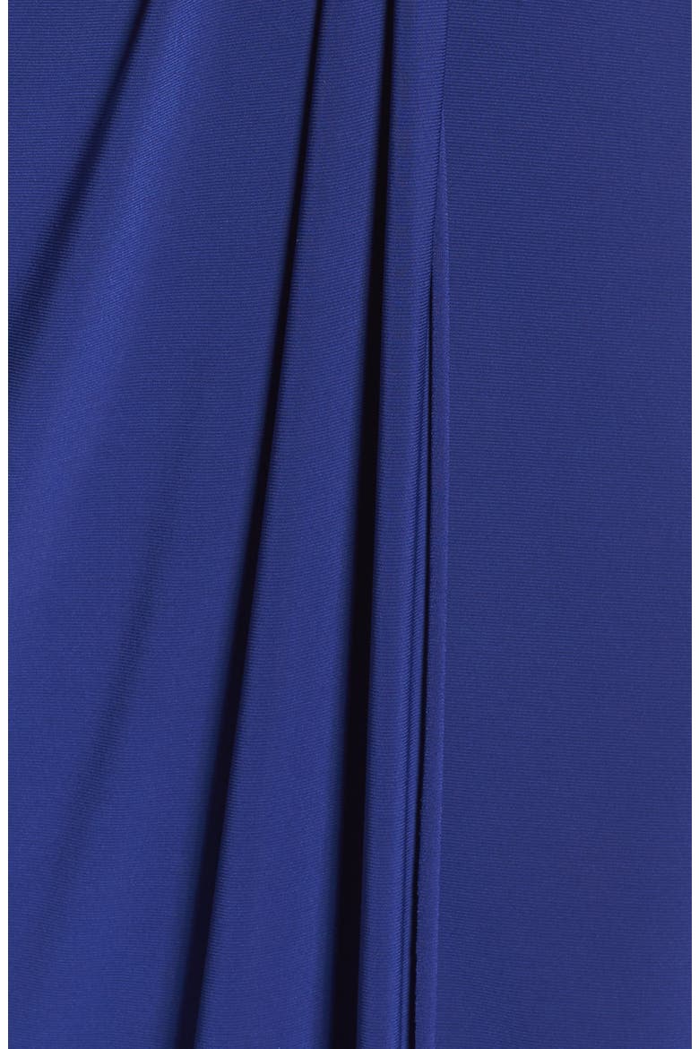 Embellished Sleeve Jersey Gown, Alternate, color, INDIGO