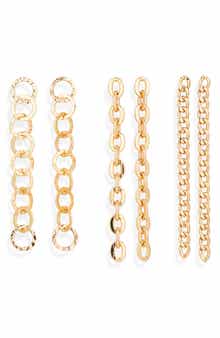 Tasha Set of 3 Chain Link Drop Earrings