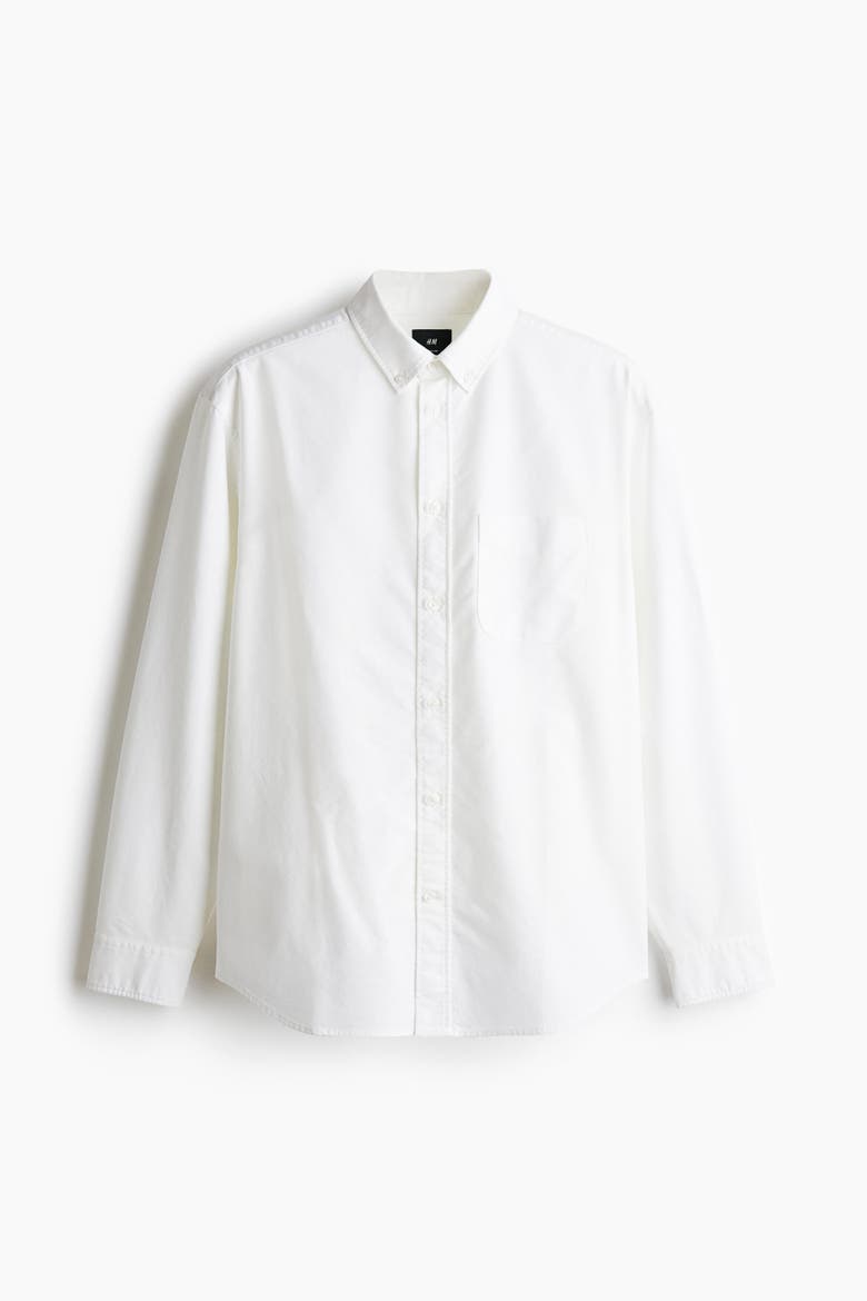 Regular Fit Oxford Shirt, Alternate, color, White