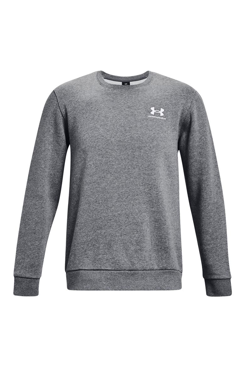 Icon Fleece Crewneck Sweatshirt, Alternate, color, PITCH GRAY MEDIUM