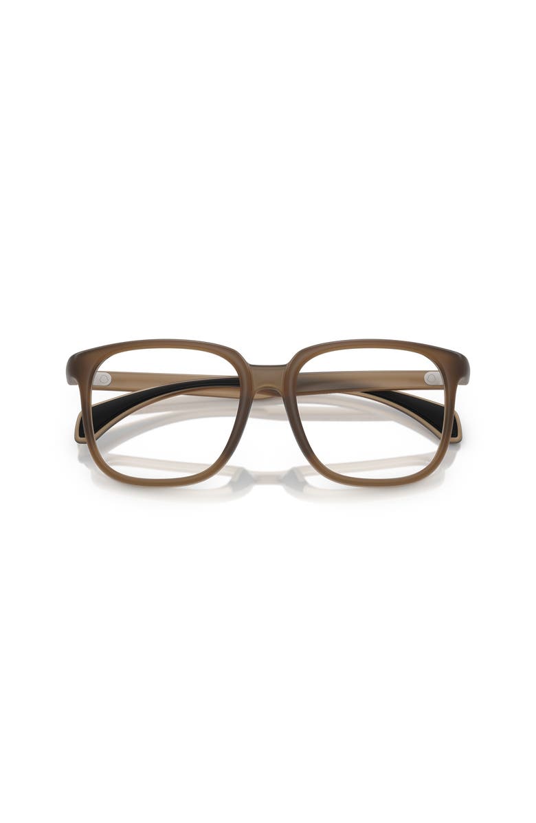 Moncler 53mm Square optical glasses, Alternate, color, Brown