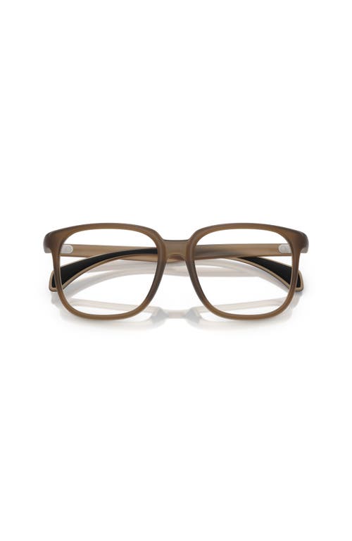 Moncler 53mm Square Optical Glasses In Brown