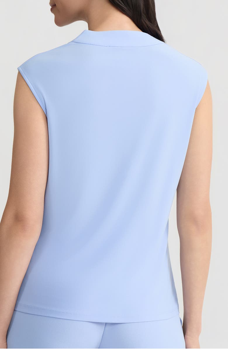 KASPER Cowl Neck Cap Sleeve Knit Top, Alternate, color, Paris Bleu