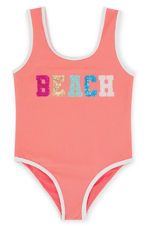 Kids' Wave Break UPF 50+ One-Piece Swimsuit (Little Kid & Big Kid)