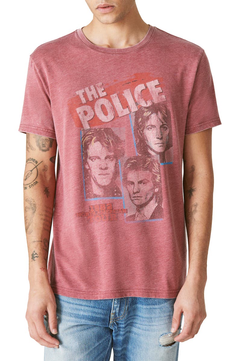 Lucky Brand The Police Graphic Tee, Main, color, 