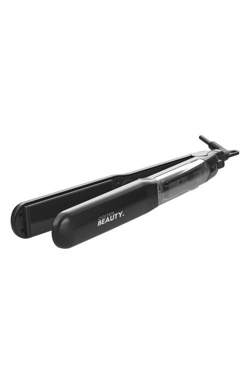 Cortex Beauty Prosteamer Profssional Stem Flat Iron Set In Black