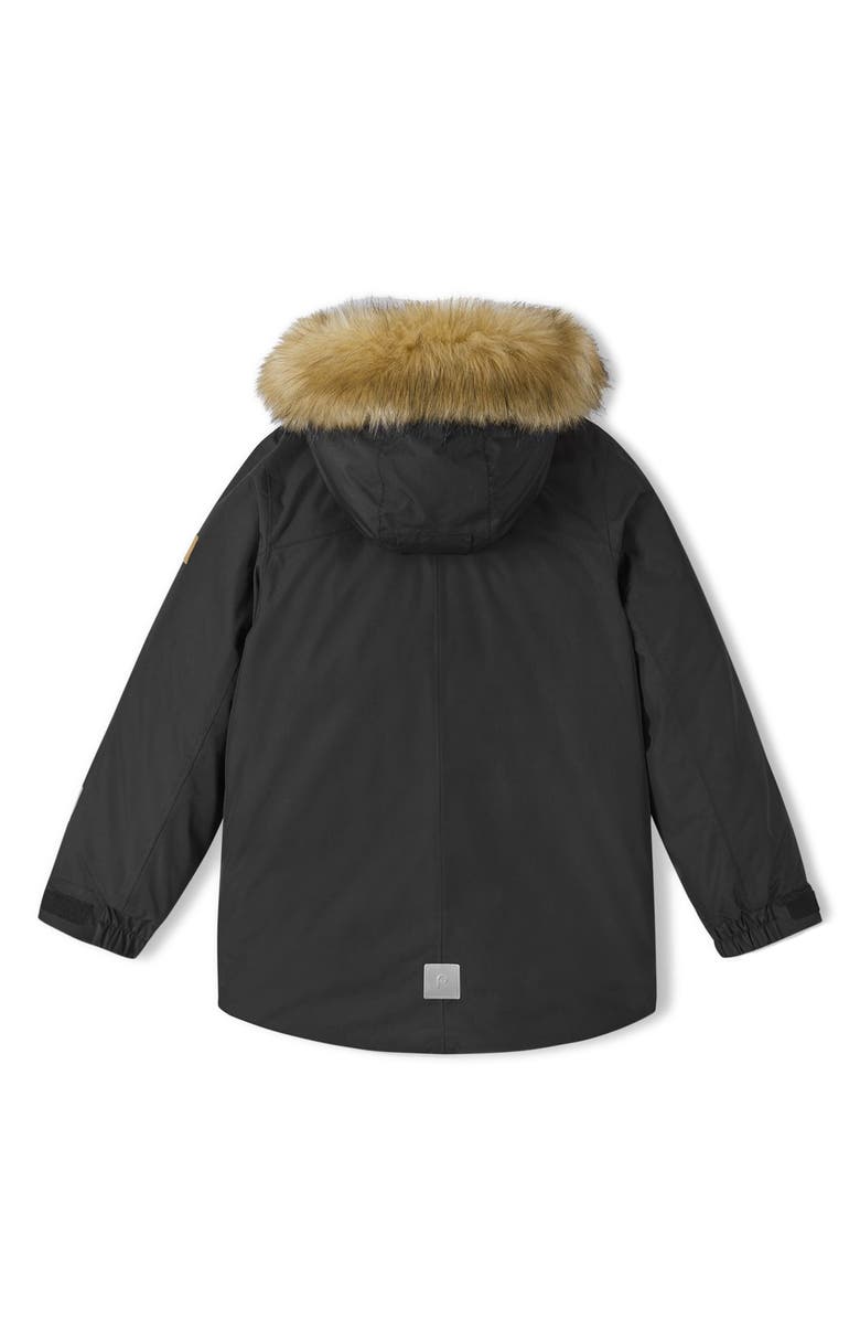 Reima Kids' Serkku Waterproof Down & Feather Fill Jacket with Faux Fur Trim, Alternate, color,