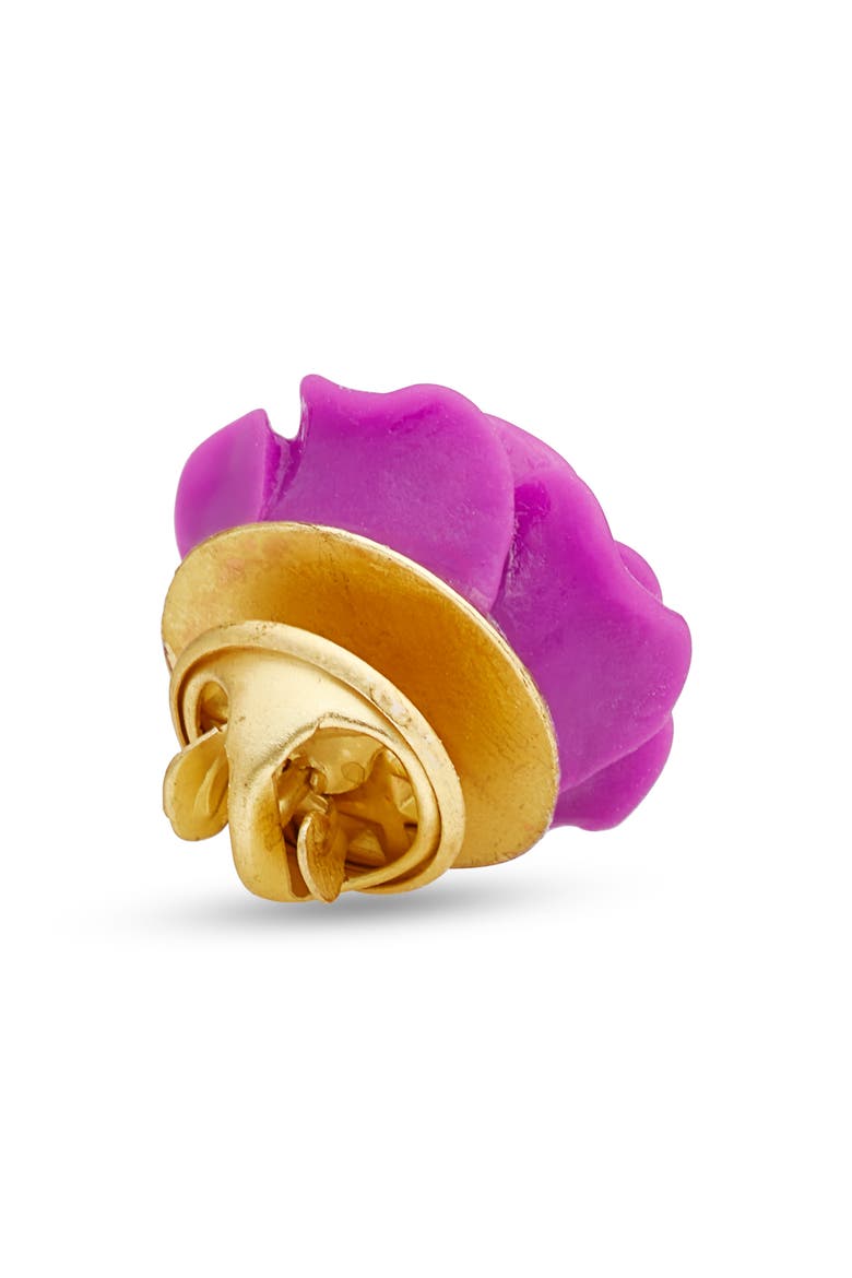 Floral Lapel Pin, Alternate, color, DEEP PURPLE