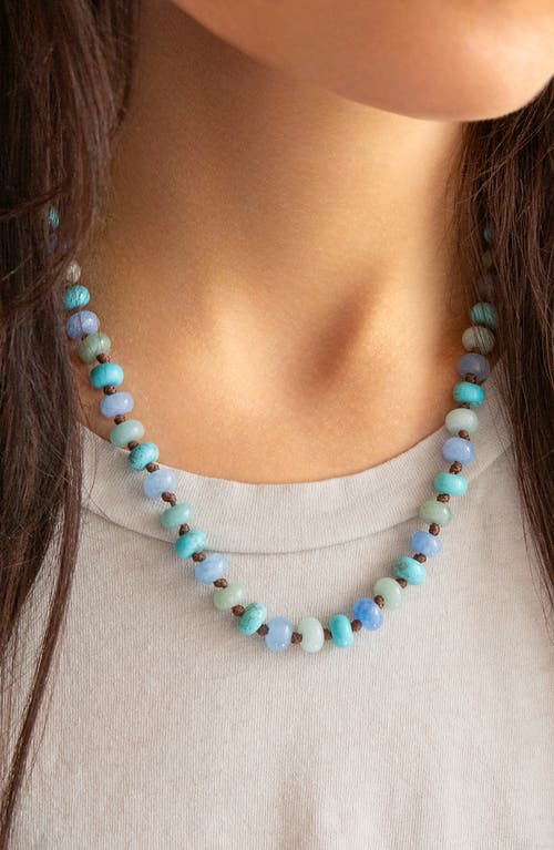 Marlyn Schiff Semiprecious Bead Necklace In Multi