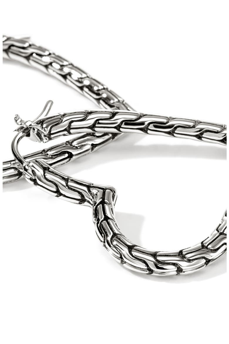 Essentials Heart Hoop Earrings, Alternate, color, SILVER