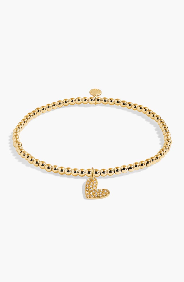 A Littles & Co A Little 'Grateful Heart' Bracelet In Gold-Tone Plating, Main, color, Metallic Gold