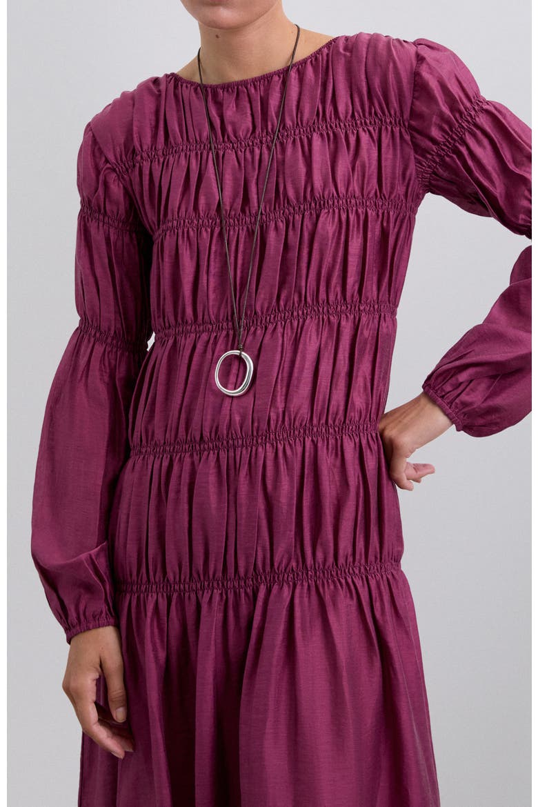 Smock Dress, Alternate, color, Burgundy