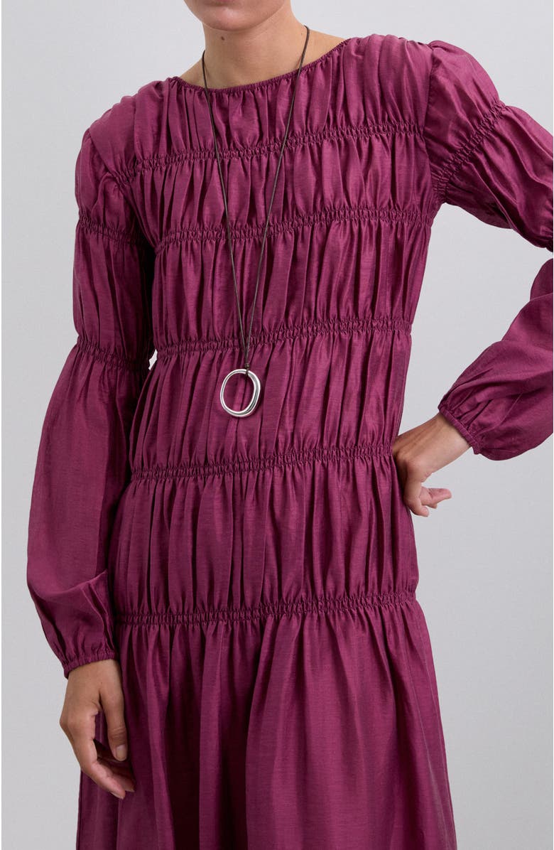 Scalpers Smock Dress, Alternate, color, Burgundy