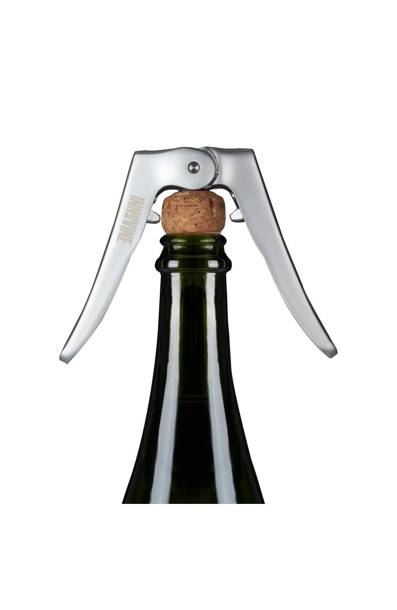 Innovine Champagne Cork Puller, Alternate, color, Silver