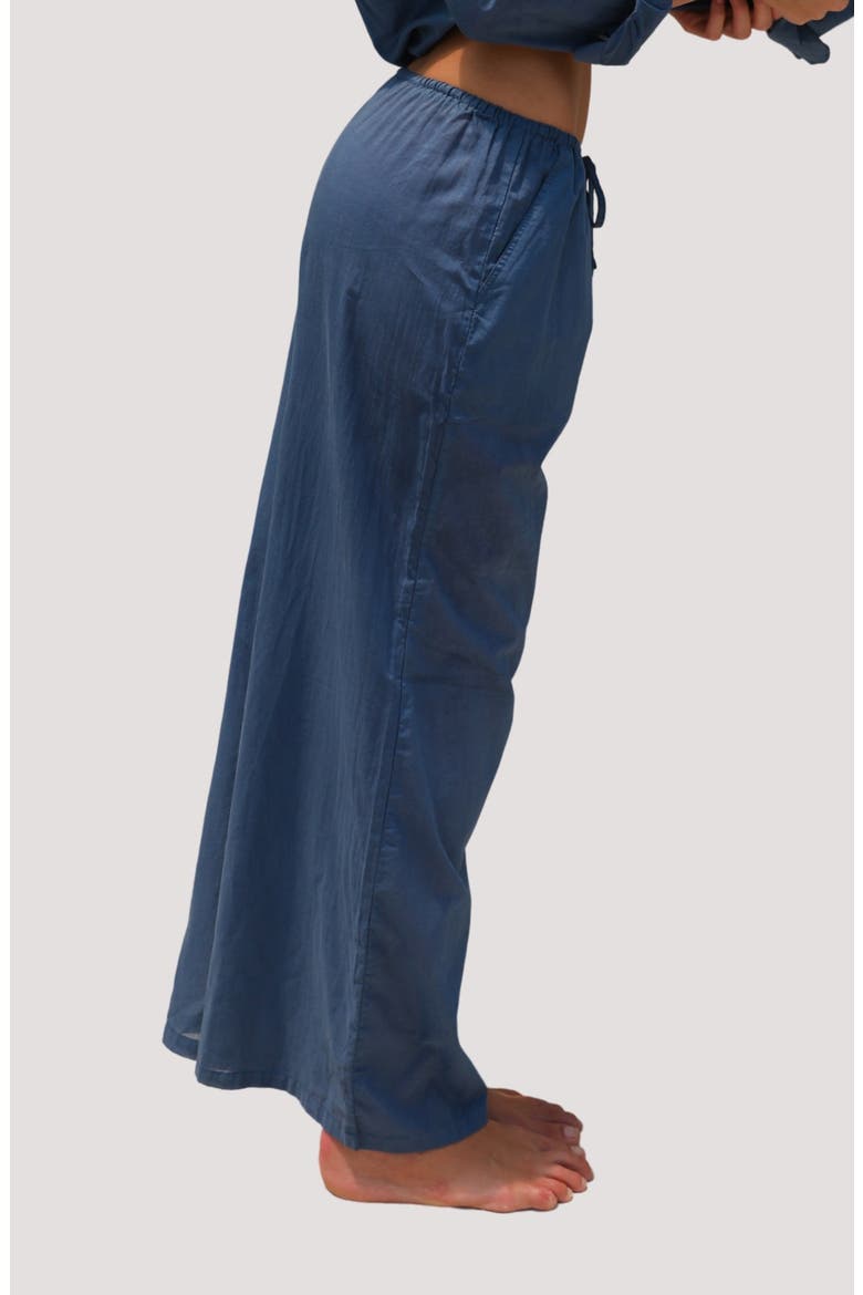 Koda Organic Cotton Cover-Up Drawstring Pants, Alternate, color, AZUL