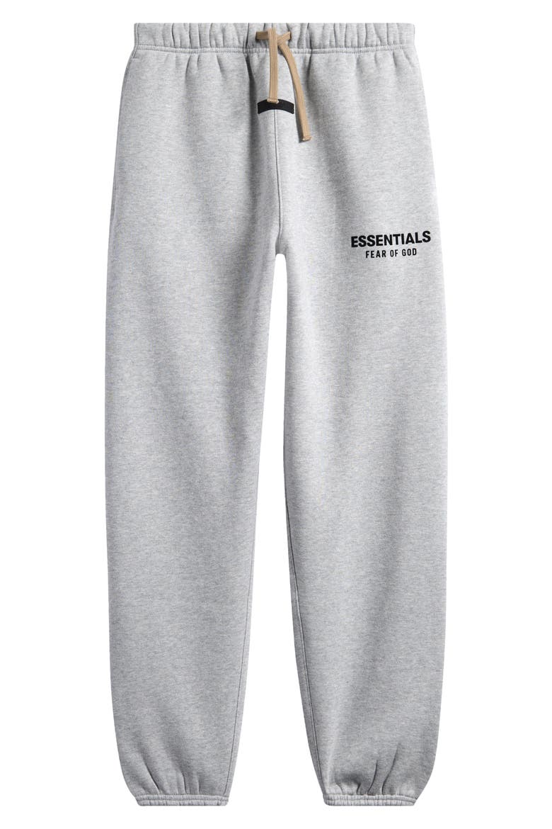 Kids' Essential Cotton Blend Fleece Sweatpants, Main, color, LIGHT HEATHER GRAY