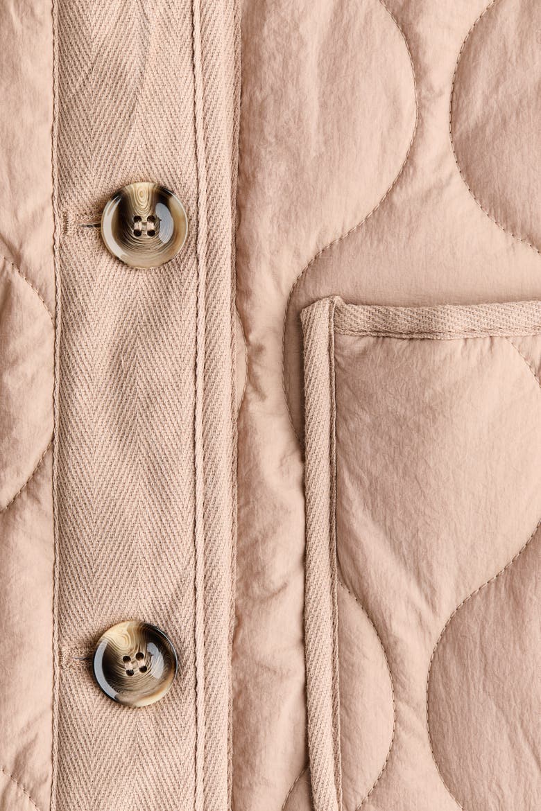 Quilted Jacket, Alternate, color, Beige