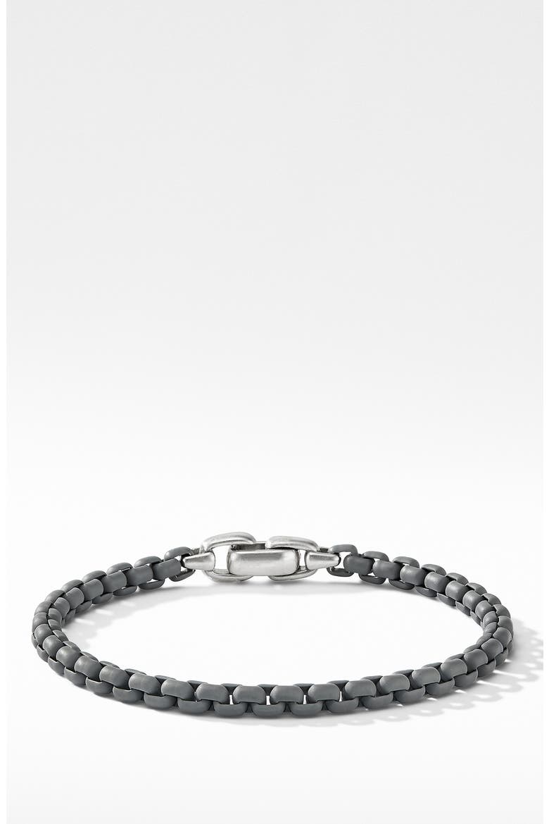 Box Chain Bracelet, Alternate, color, GREY