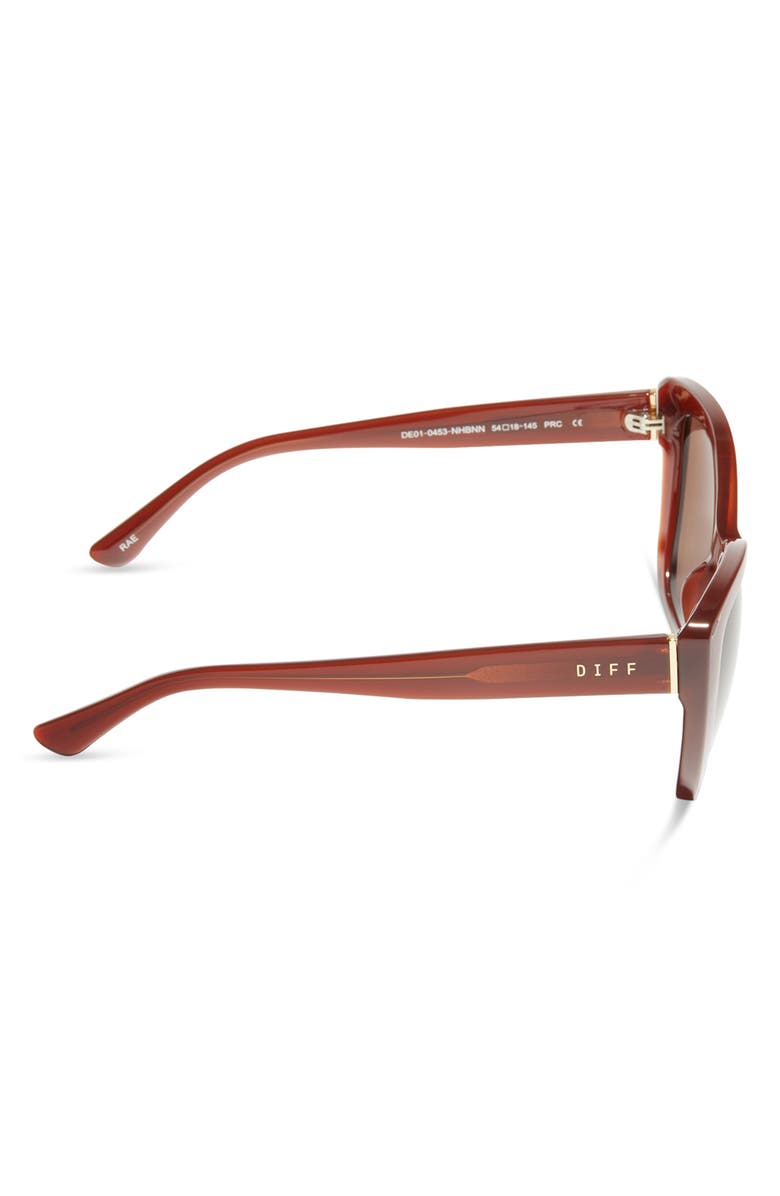 DIFF 58mm Rae Cat Eye Sunglasses, Alternate, color, Nutshell