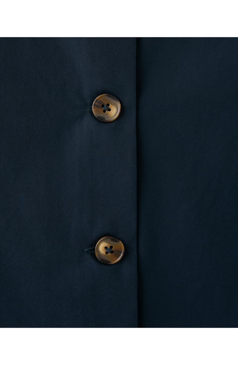 MANGO Back Button Crop Top, Alternate, color, Navy