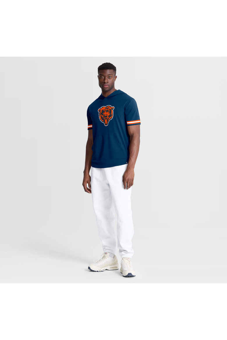Men's Fanatics Navy Chicago Bears Optimal Play Short Sleeve Hooded T-Shirt, Alternate, color, Navy