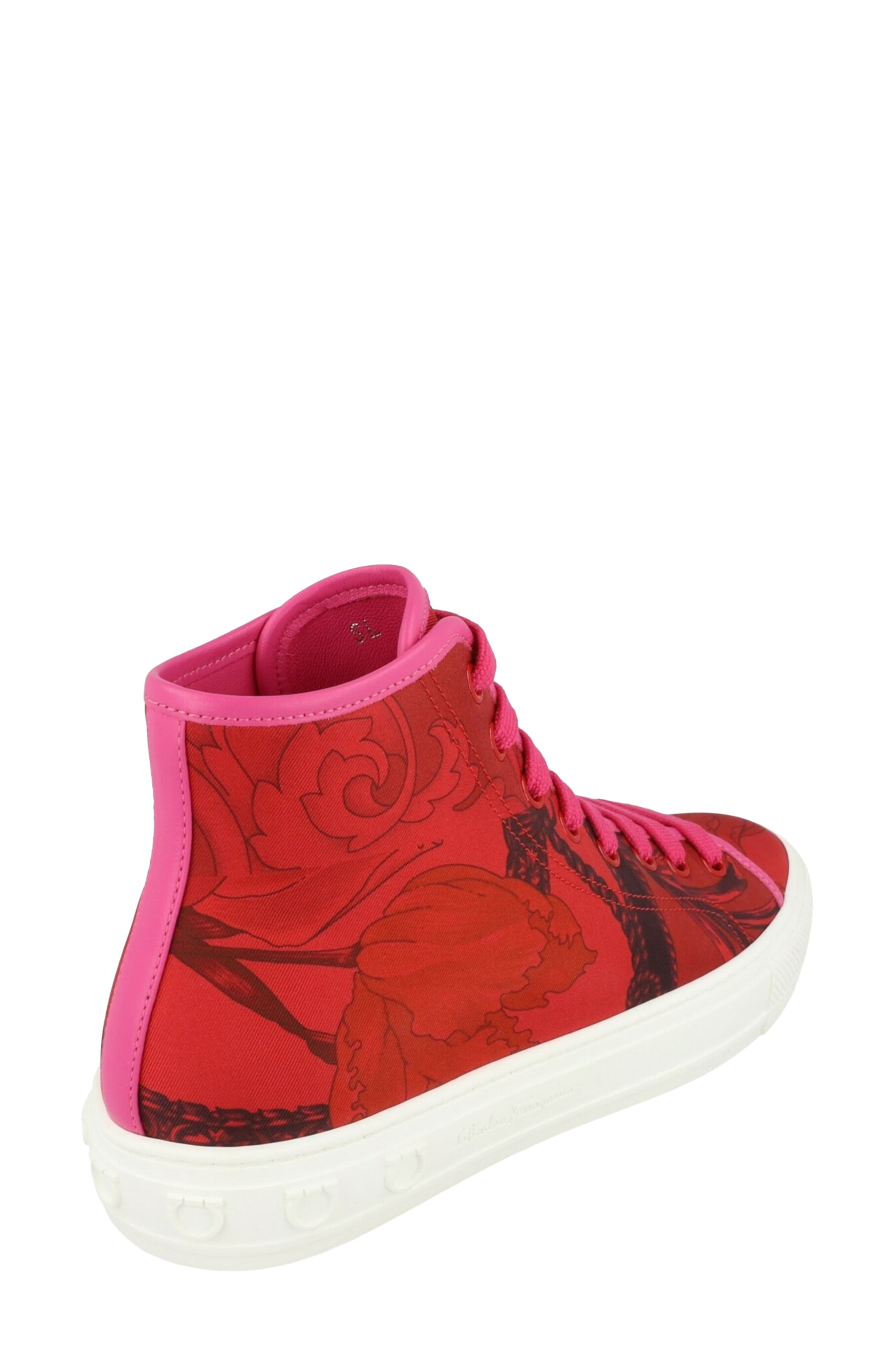 Mafalda 1 High Top Sneaker, Alternate, color, RED