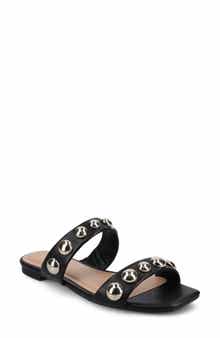 Journee Collection Frida Studded Slide Sandal